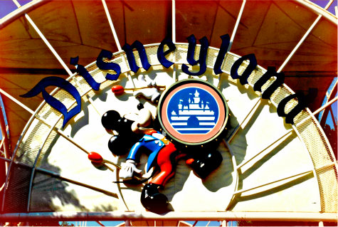 Disneyland sign circa 1987, Anaheim, California