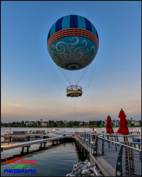 Characters In Flight Balloon ride at Disney Springs, Walt Disney World, Orlando, Florida