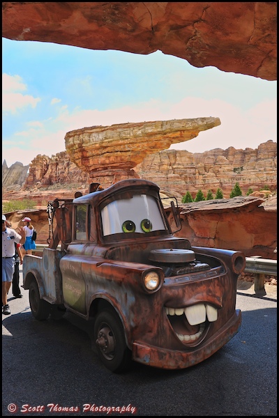 Mater from the movie, Cars, Disney's California Adventure, Anaheim, California