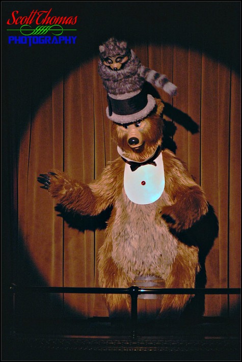 Henry is the Master of Ceremonies of the Country Bear Jamboree show in Frontierland at the Magic Kingdom, Walt Disney World, Orlando, Florida