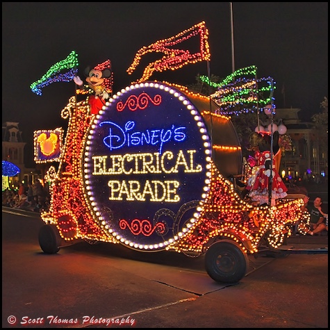 Magic Kingdom's Main Street Electrical Parade, Walt Disney World, Orlando, Florida