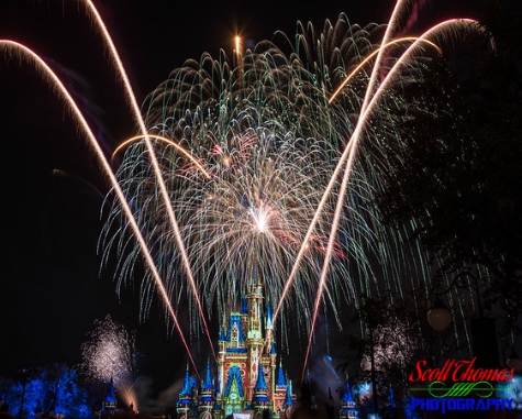 Happily Ever After Fireworks and Castle Projection Show in the Magic Kingdom, Walt Disney World, Orlando, Florida