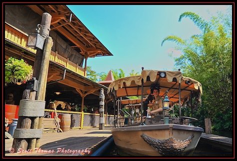 Skipper of a Jungle Cruise boat at the Magic Kingdom, Walt Disney World, Orlando, Florida