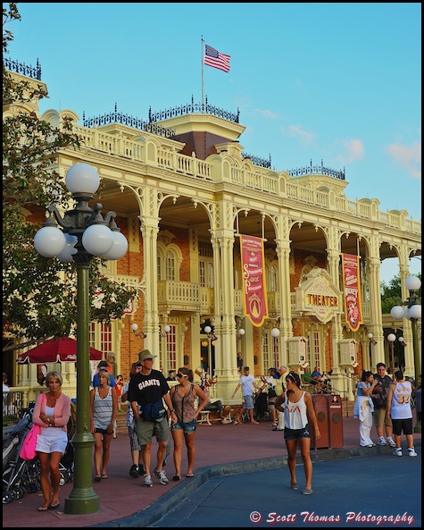 Town Square Theater in the Magic Kingdom at Magic Hour, Walt Disney World, Orlando, Florida