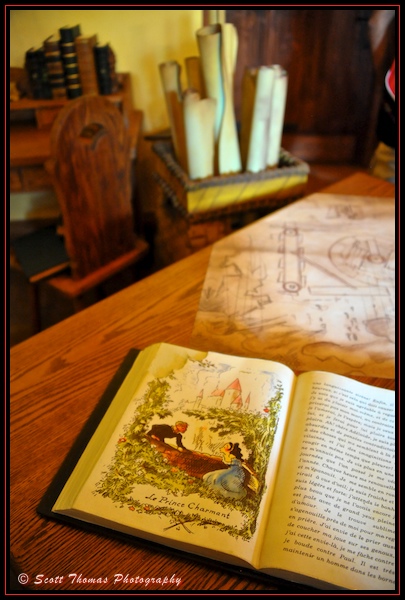 Table inside Maurice's Cottage in the Magic Kingdom, Walt Disney World, Orlando, Florida