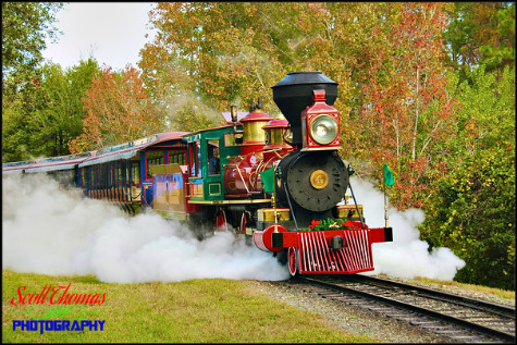The Roy O. Disney Steam Train at the Magic Kingdom, Walt Disney World, Orlando, Florida