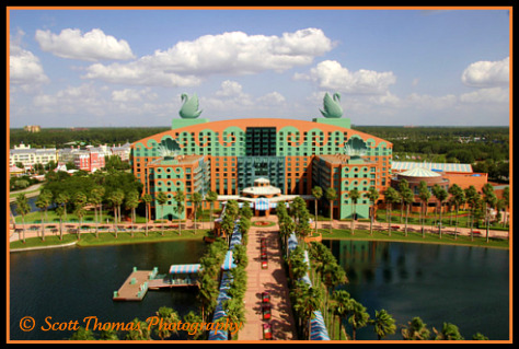 Swan Resort in the Boardwalk Resort area, Walt Disney World, Orlando, Florida.