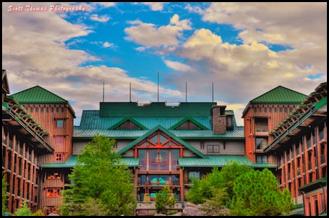 Final HDR Image of Disney's Wilderness Lodge, Walt Disney World, Orlando, Florida.