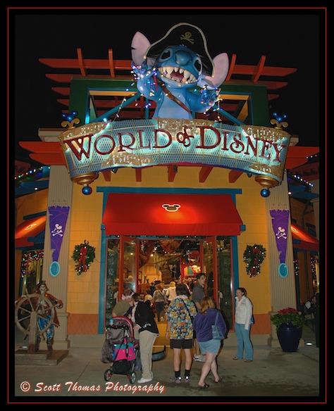 The Adventure Room entrance to the World of Disney megastore in Downtown Disney, Walt Disney World, Orlando, Florida