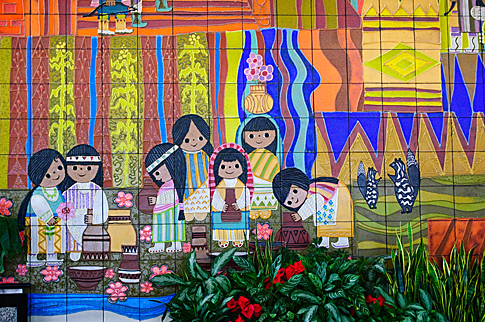 Mary Blair mural at the Contemporary