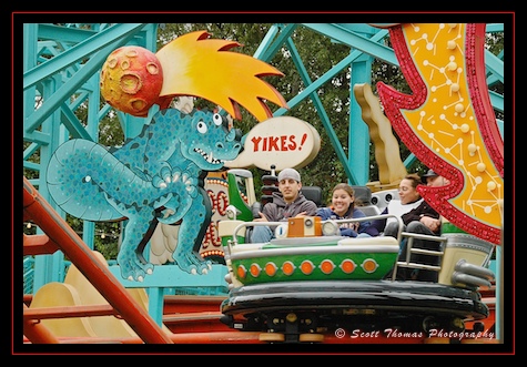Yikes! Riding the Primeval Whirl in Disney's Animal Kingdom, Walt Disney World, Orlando, Florida