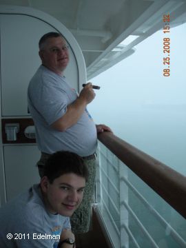 Michael and Aaron, Panama Canal 2008