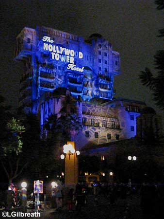 spider web on Tower of Terror